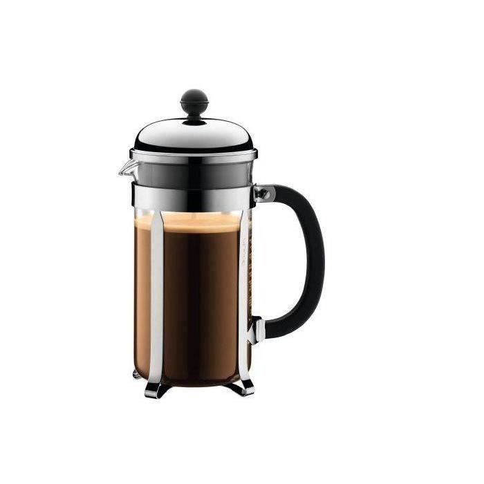 BODUM French Press Coffee Maker - CHAMBORD - 8 Cups - 1.0 L - Stainless Steel
