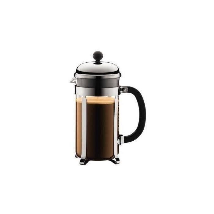 BODUM French Press Coffee Maker - CHAMBORD - 8 Cups - 1.0 L - Stainless Steel
