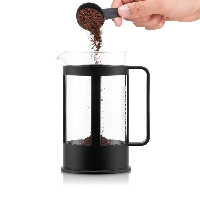 BODUM KENYA French Press Coffee Maker, 8 Cups, 1.0 L, Black