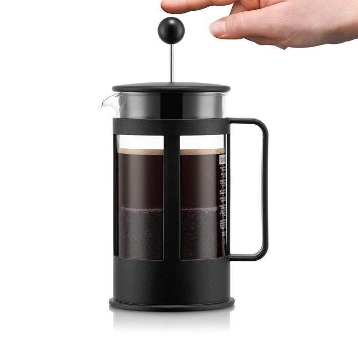 BODUM KENYA French Press Coffee Maker, 8 Cups, 1.0 L, Black