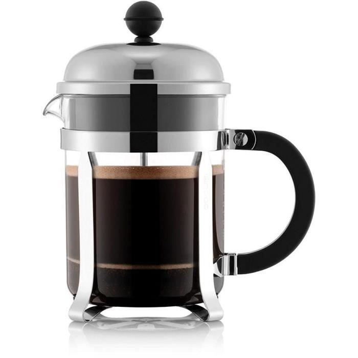 BODUM CHAMBORD French Press Coffee Maker, 4 Cups, 0.5 L, Stainless Steel