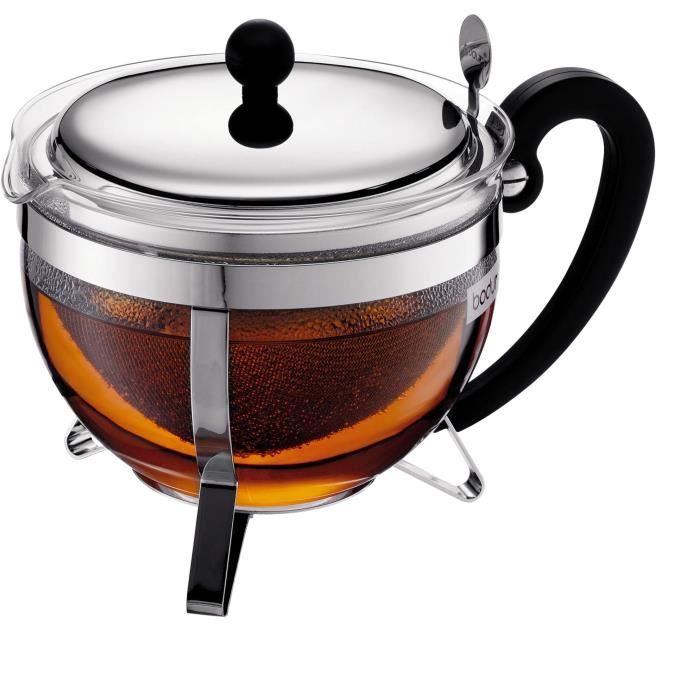 BODUM CHAMBORD Teapot - 1.3 L - Gray Sieve