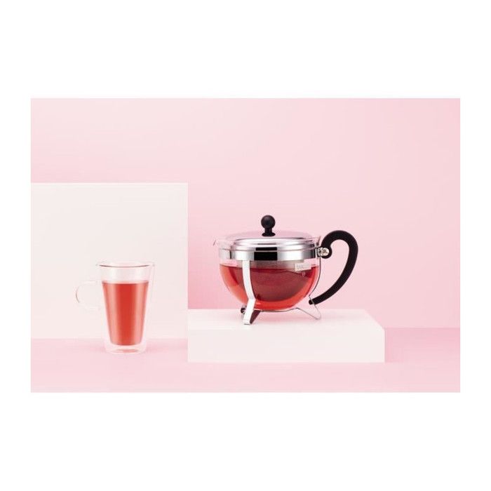 BODUM CHAMBORD Teapot - 1.3 L - Gray Sieve