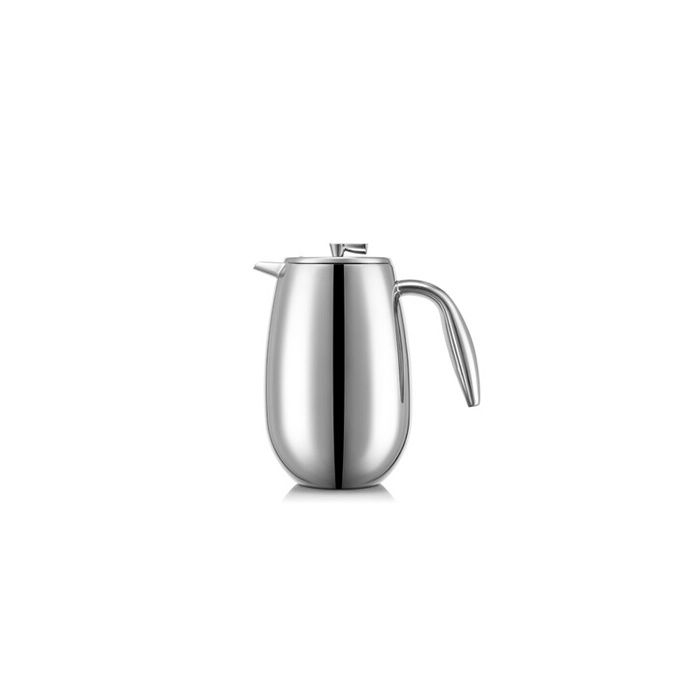 BODUM Columbia French Press - Double Wall - 3 Cups - 0.35 L - Stainless Steel - Polished