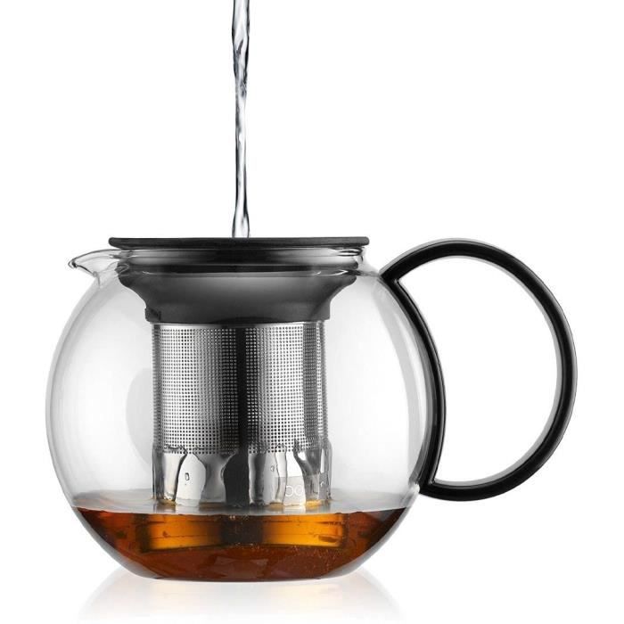 BODUM Plunger Teapot - ASSAM - Plastic lid - Stainless steel filter - 1.0 L