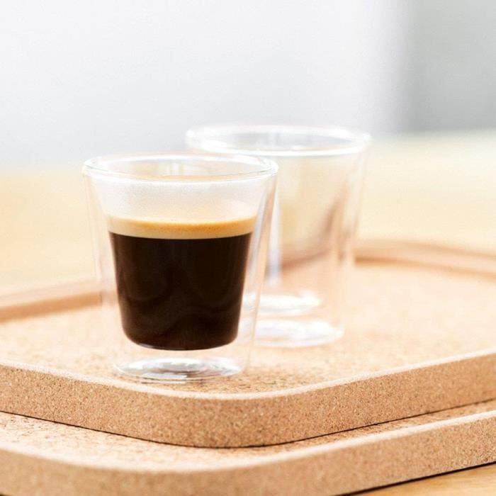 BODUM Canteen Glasses Set of 2 - Double Wall - 0.1 l - Transparent