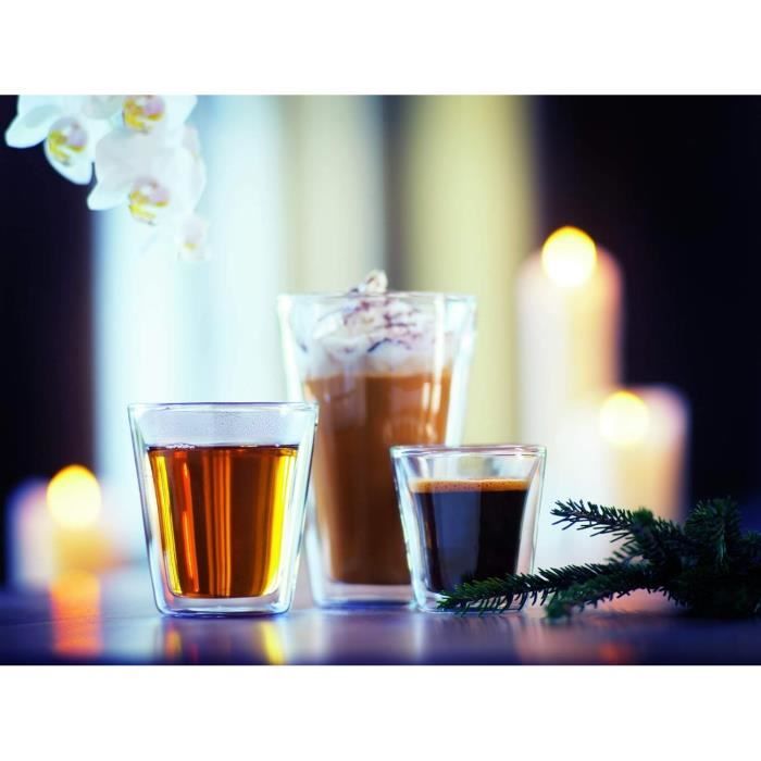 BODUM Canteen Glasses Set of 2 - Double Wall - 0.4 l - Transparent