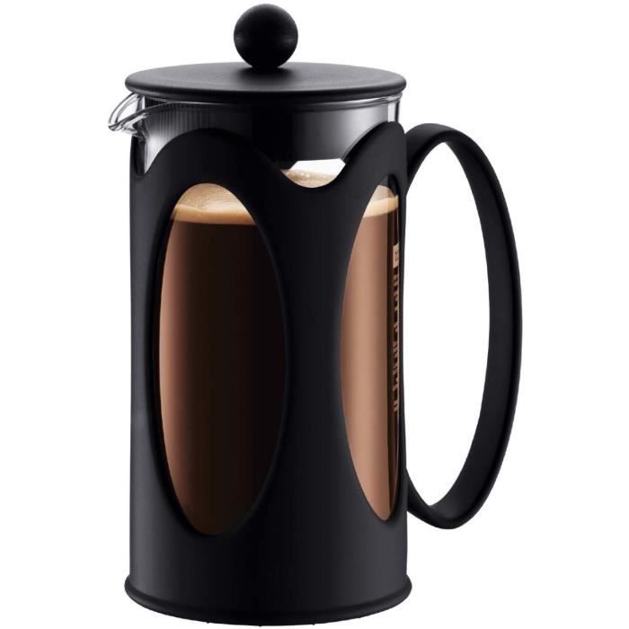BODUM French Press Coffee Maker - KENYA - 8 Cups - 1.0 L - Black