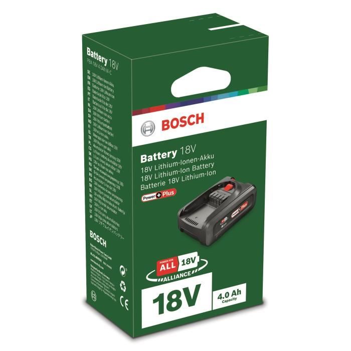 BOSCH POWER FOR ALL 18V Battery - 4Ah Capacity, Li-ion Technology