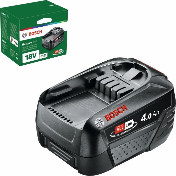 BOSCH POWER FOR ALL 18V Battery - 4Ah Capacity, Li-ion Technology