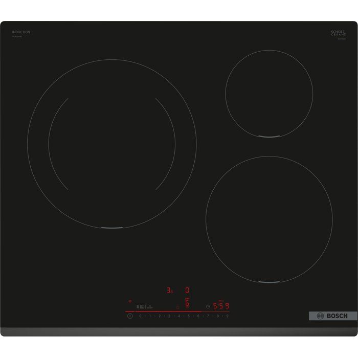 BOSCH Induction Hob - 3 Burners - 59 x 52 cm - PIJ631HB1E W59 D52