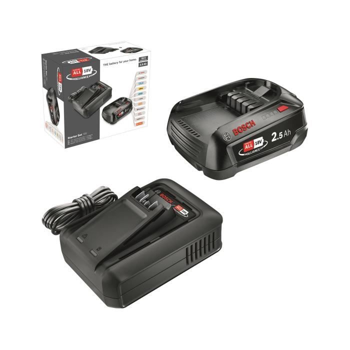 Bosch 18V Battery Pack 2.5Ah + Charger AL 18V-44 - POWER FOR ALL 18V