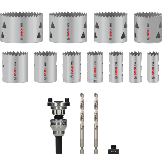 BOSCH PROFESSIONAL Multi-Material Hole Saw Set - 15 Pieces - 20 to 76 mm