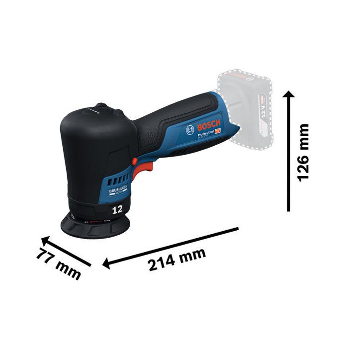 BOSCH PROFESSIONAL GPX 12V-77 Random Orbital Polisher - 12V - Without Battery or Charger
