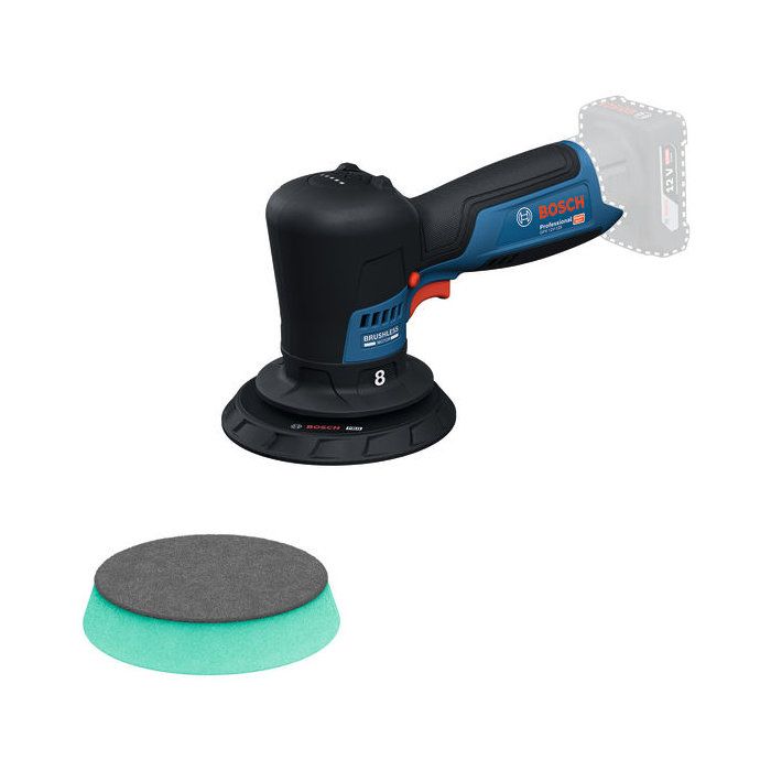 BOSCH PROFESSIONAL GPX 12V-125 Random Orbital Polisher - 12V - Battery and Charger Not Included