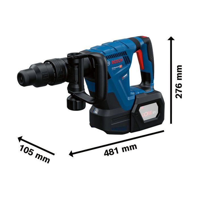 BOSCH PROFESSIONAL Cordless Demolition Hammer - GSH 18V-5 - SDS max - 8.5 J