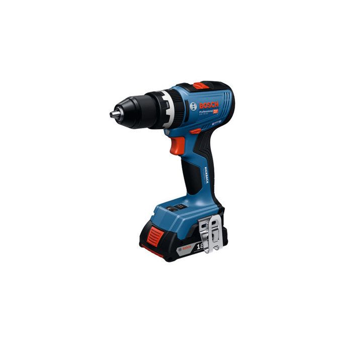 BOSCH PROFESSIONAL Cordless Impact Drill - GSB 18V-65 - 18V - With 2 GBA 18V 4.0Ah Batteries + GAL 18V-40 Charger, L-Case