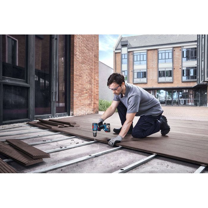 BOSCH PROFESSIONAL Cordless Impact Drill - GSB 18V-65 - 18V - With 2 GBA 18V 4.0Ah Batteries + GAL 18V-40 Charger, L-Case