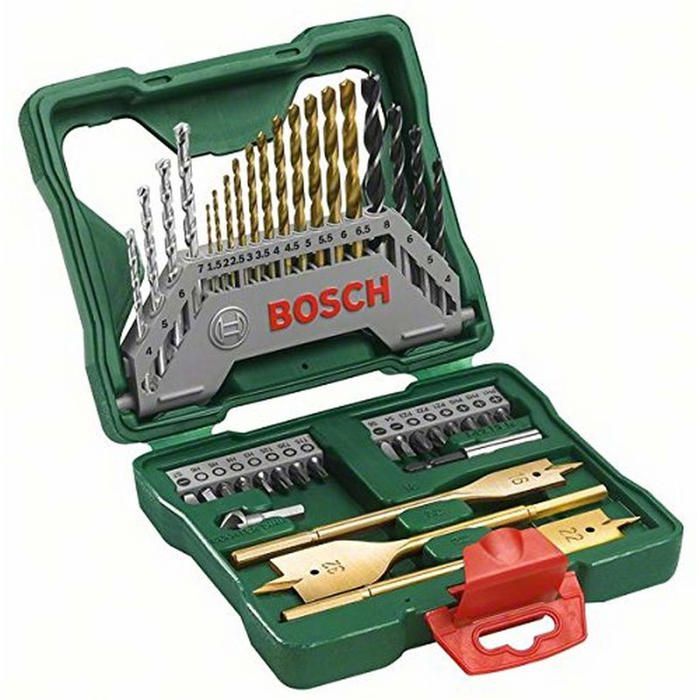 BOSCH X-Line Titanium Tool Set - 40 Pieces - Ideal for DIY Projects 40-Piece