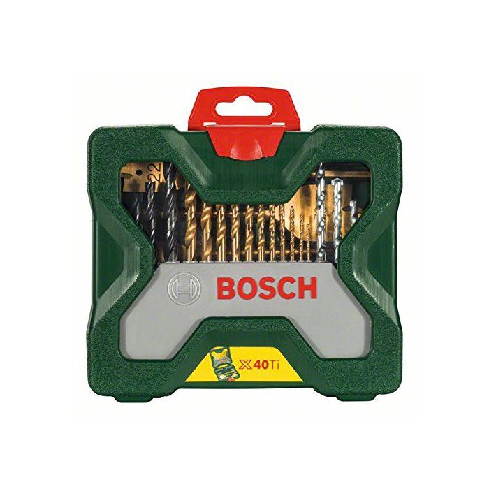 BOSCH X-Line Titanium Tool Set - 40 Pieces - Ideal for DIY Projects 40-Piece