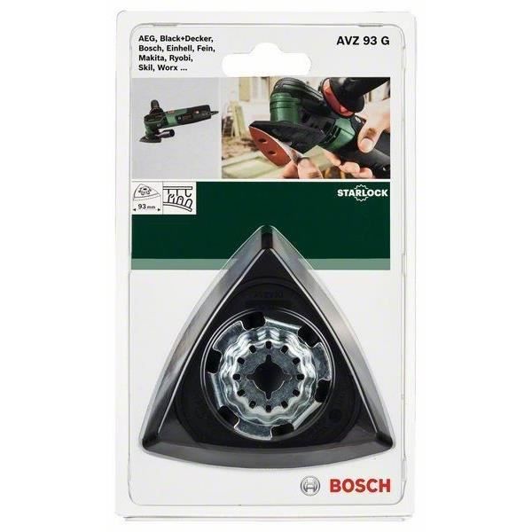 Bosch Delta Sanding Pad - Starlock AVZ 93 G - 93 mm - Compatible with Multi-Tools