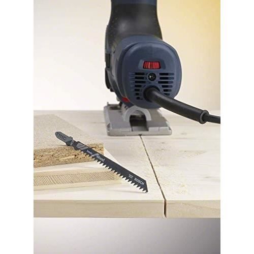 Assortiment de lames de scie sauteuse - BOSCH - 10 pieces - Métal et Bois - Acier - Modeles variés