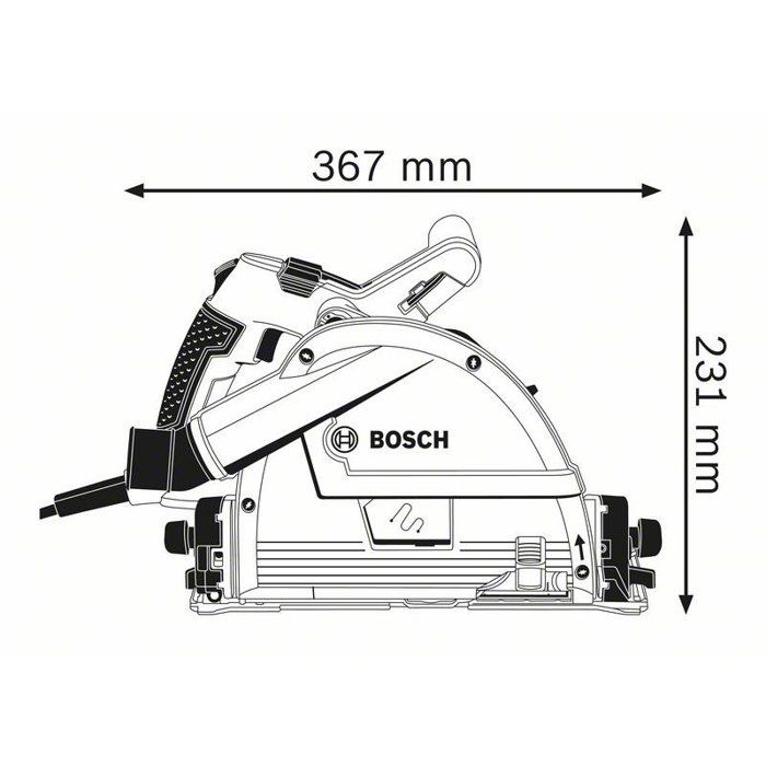 Bosch GKT 55 GCE Plunge Circular Saw - 165 mm 1400W