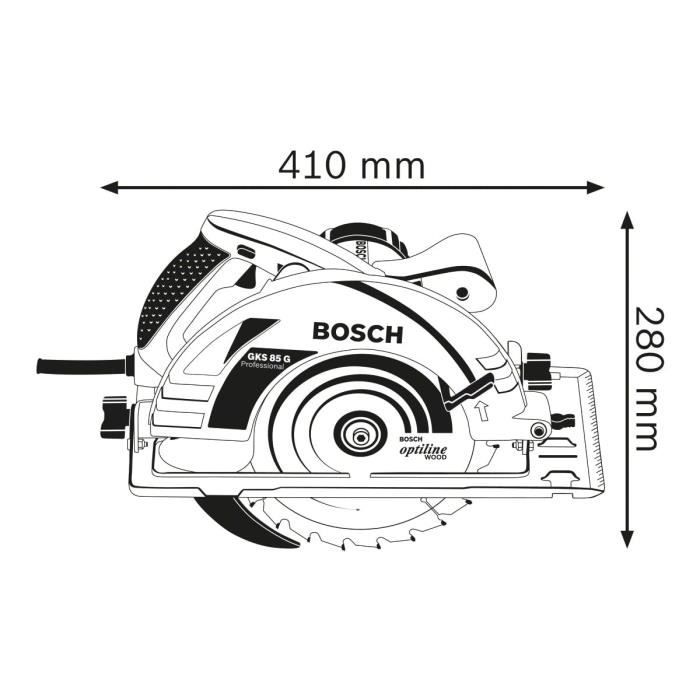 Bosch Professional GKS 85 G Circular Saw - 060157A900