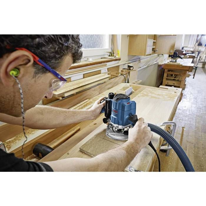 Bosch Professional GOF 1250 CE Router in L-BOXX with 1/10 mm bearings - 0601626001