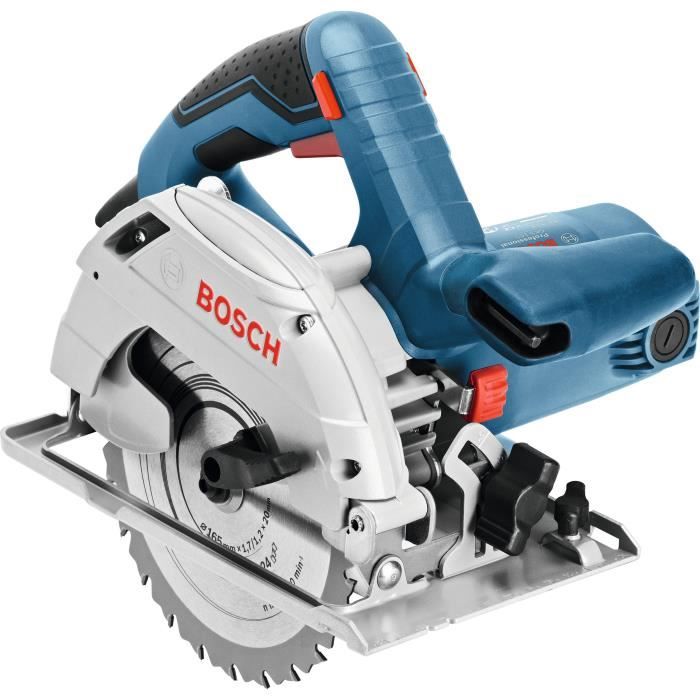 BOSCH Professional Circular Saw GKS 165 - with Wood Blade