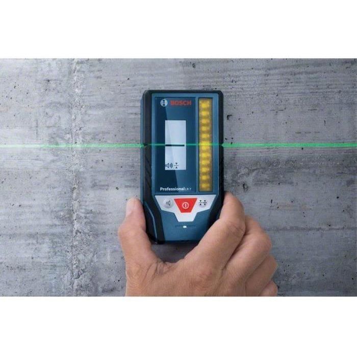 Cellule de réception - BOSCH - LR 7 PROFESSIONAL - Détection laser - Zone de 8 cm - Portée 50 m