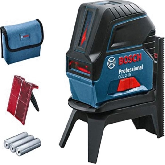 Bosch GCL 2-15 Point and Line Laser - 0601066E00 3x1.5V