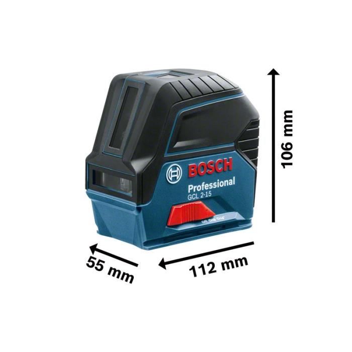 Bosch GCL 2-15 Point and Line Laser - 0601066E00 3x1.5V