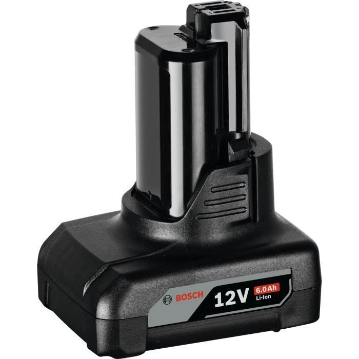 Bosch Professional 12V Battery 6.0Ah - Li-ion - Long Run Time - Black