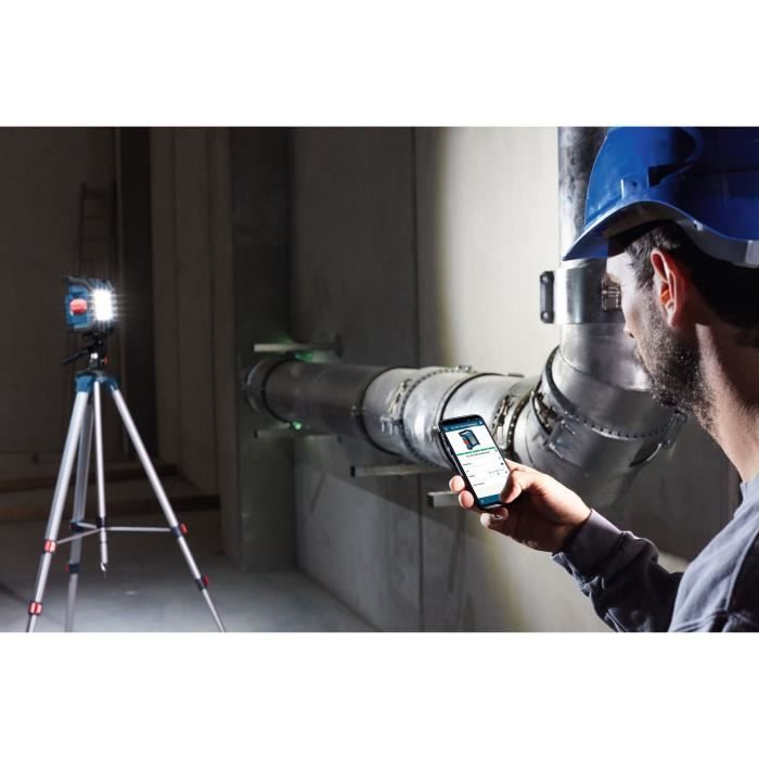 Bosch Professional GLI 18V-1200 C Cordless Work Light - 1200 Lm LED - 18 V - Blue