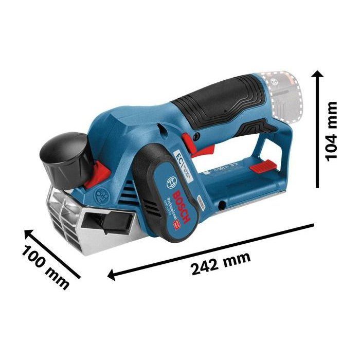 BOSCH PROFESSIONAL GHO 12V-20 Cordless Planer - 06015A7002 - L-BOXX Included