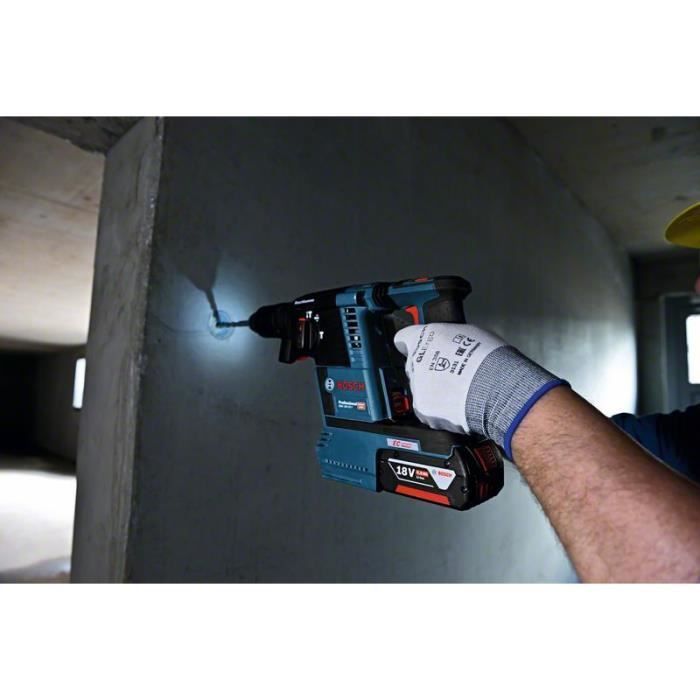 Bosch Professional Cordless Rotary Hammer Drill GBH 18V-26F + 2 ProCore 5.5Ah Batteries