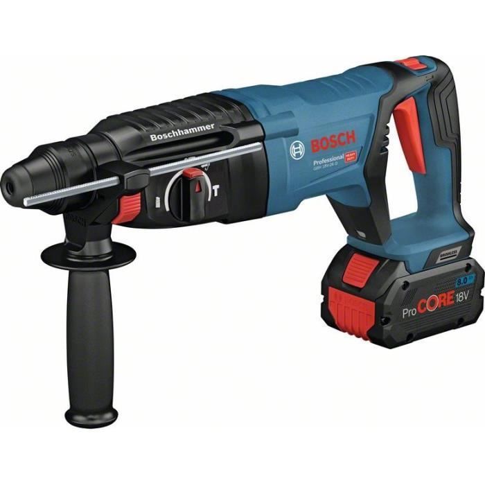 Bosch Professional GBH 18V-26 D Rotary Hammer Drill - 2.5 J Impact Energy - Brushless Motor