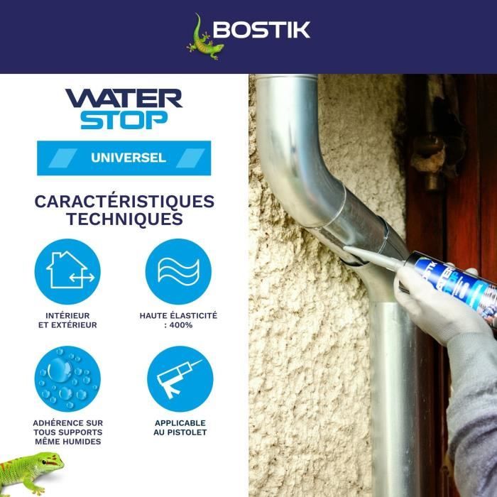 BOSTIK Waterproofing Membrane - Waterstop - Leak Repair - 290 ml - Grey