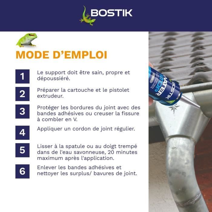 BOSTIK Waterproofing Membrane - Waterstop - Leak Repair - 290 ml - Grey