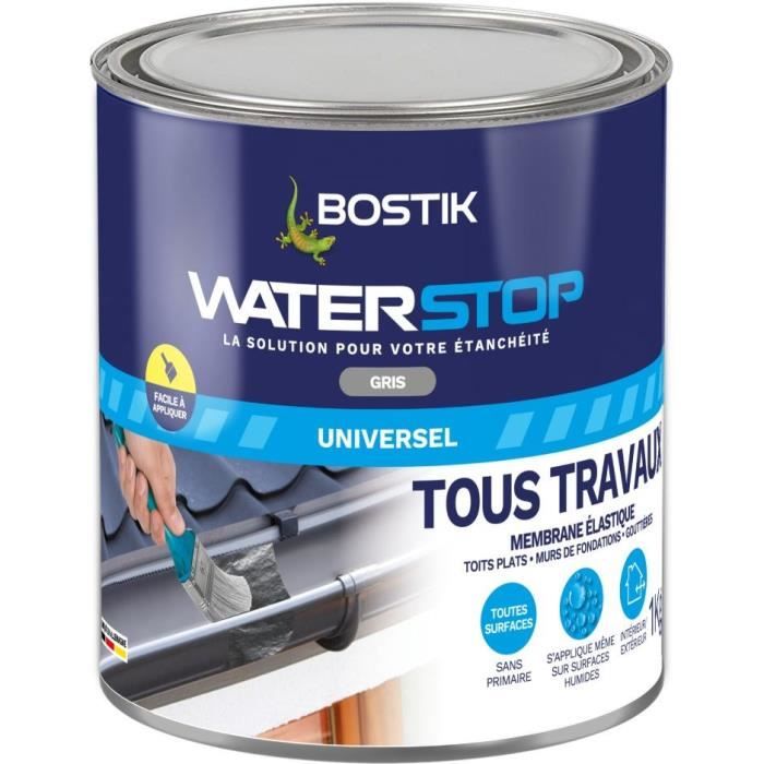 BOSTIK Waterproofing Membrane - Waterstop - Leak Repair - 1 kg - Grey