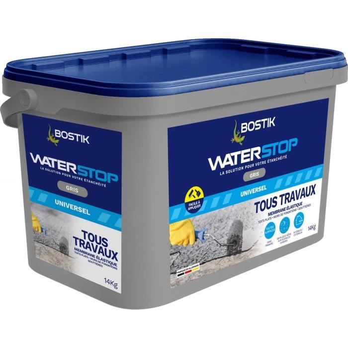 BOSTIK Waterproofing Membrane - Waterstop - Leak Repair - 14 kg - Grey