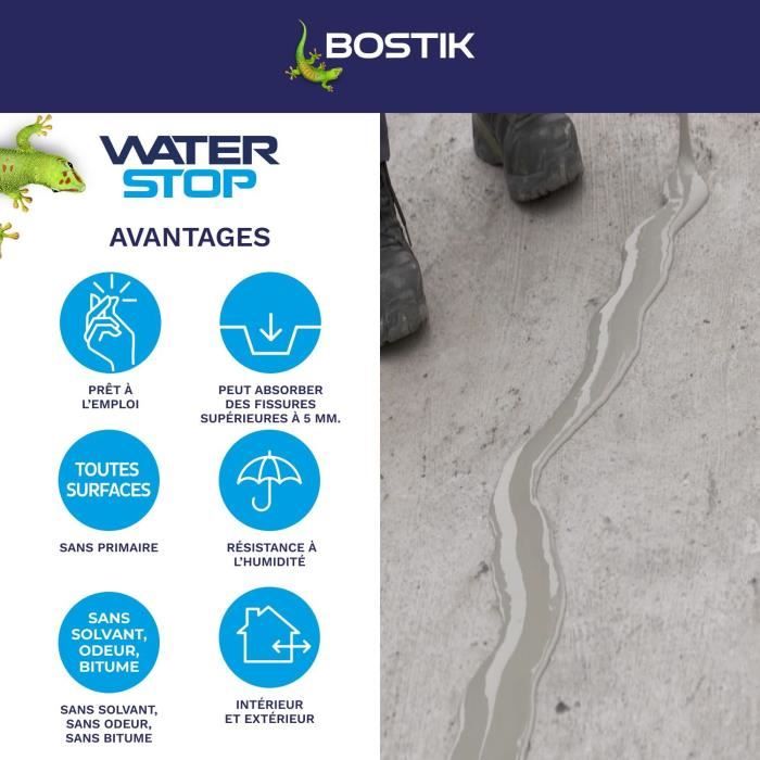 BOSTIK Waterproofing Membrane - Waterstop - Leak Repair - 14 kg - Grey