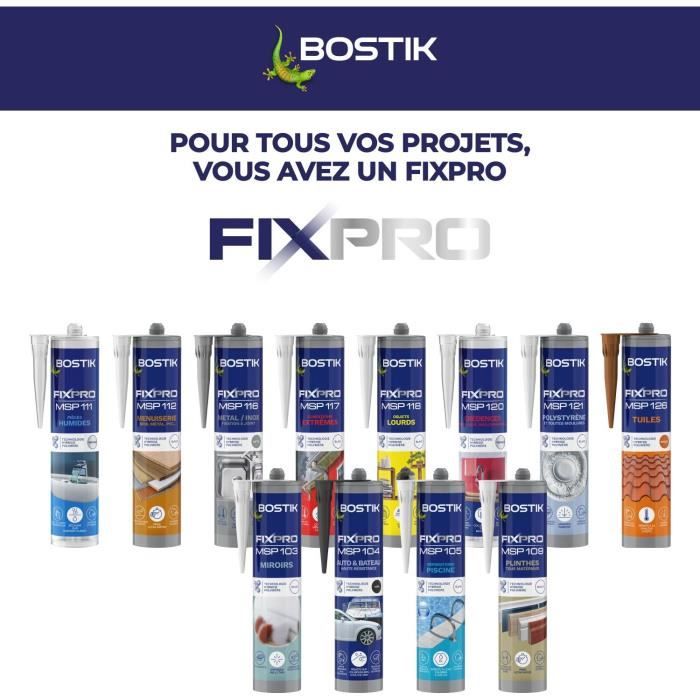BOSTIK Automotive/Marine Sealant - Fixpro MSP 104 - Black - 290 ml