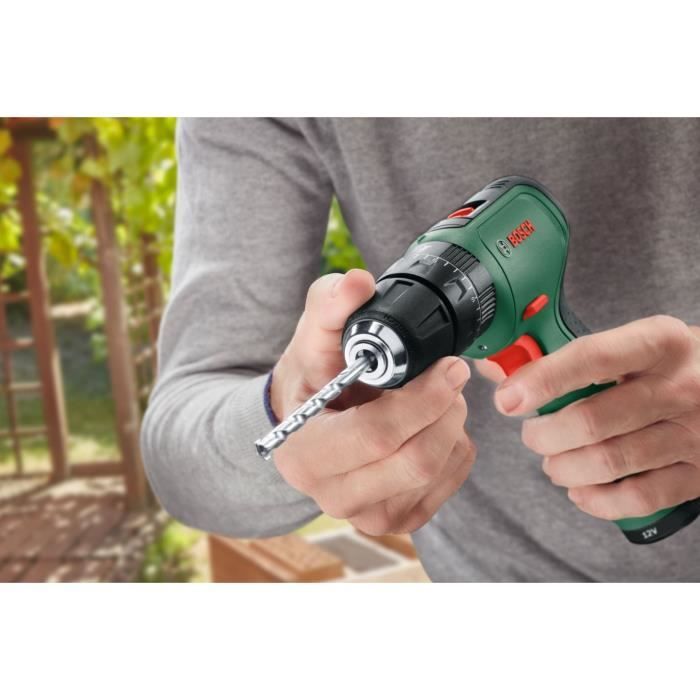 Bosch EasyImpact 1200 Impact Drill (2 x 12V batteries, 1 charger, 1 double-ended screwdriver bit) - PowerForAll