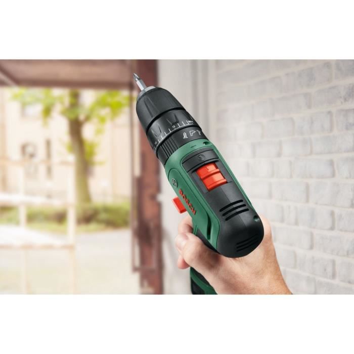 Bosch EasyImpact 1200 Impact Drill (2 x 12V batteries, 1 charger, 1 double-ended screwdriver bit) - PowerForAll