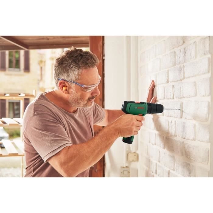 Bosch EasyImpact 1200 Impact Drill (2 x 12V batteries, 1 charger, 1 double-ended screwdriver bit) - PowerForAll
