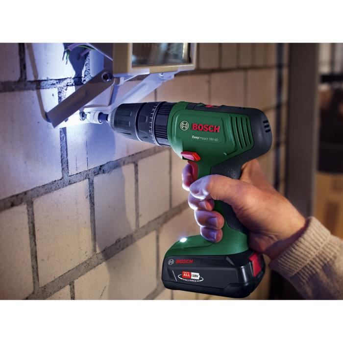 Bosch UniversalImpact 18 Cordless Impact Drill - 2 x 18V-1.5Ah Batteries + Charger + Carrying Case