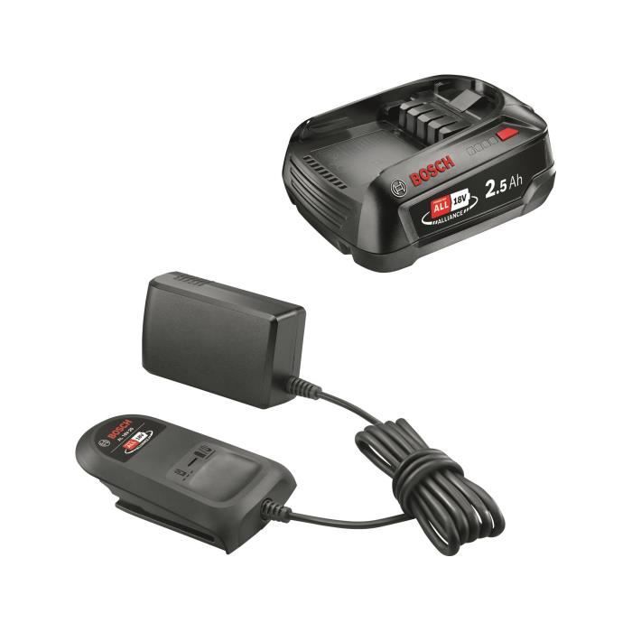 Bosch 18V Battery 2.5Ah + Charger AL 18V-20 - POWER FOR ALL 18V