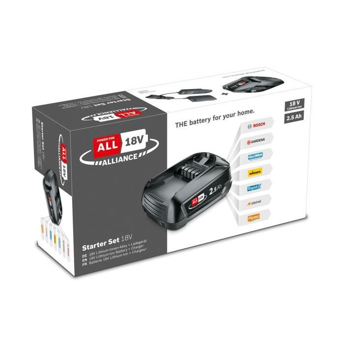 Bosch 18V Starter Set - 2.0Ah Battery + AL18V-20 Charger